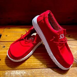 Red Unisex hey dudes